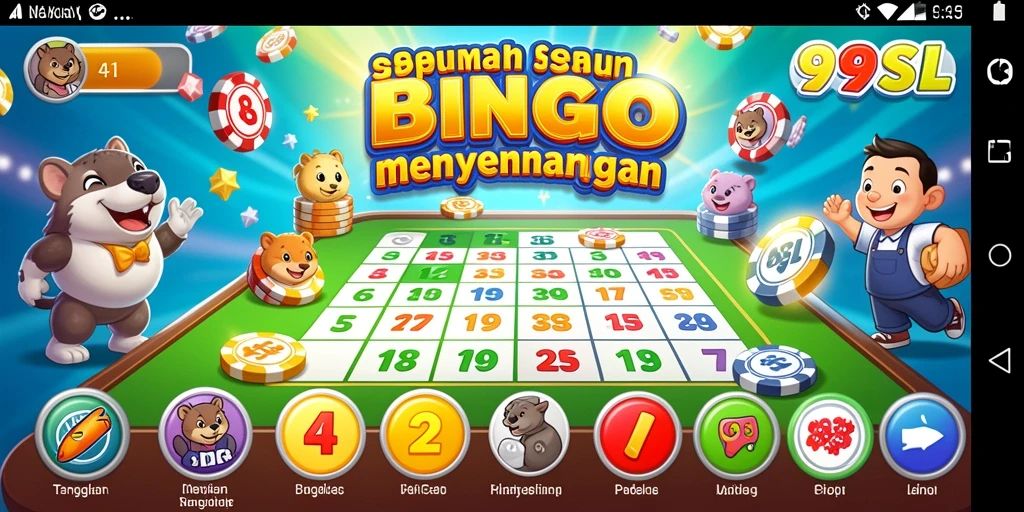 Tampilan permainan Bingo di 99SL yang seru dan interaktif.