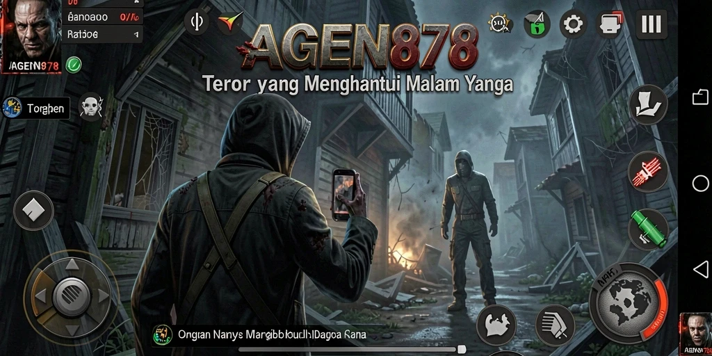 Tangkapan layar menampilkan suasana mencekam dalam gameplay AGEN878.