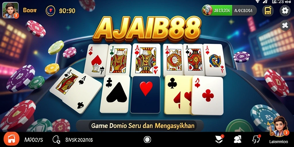 Screenshot gameplay AJAIB88 menunjukkan aksi seru Domino.