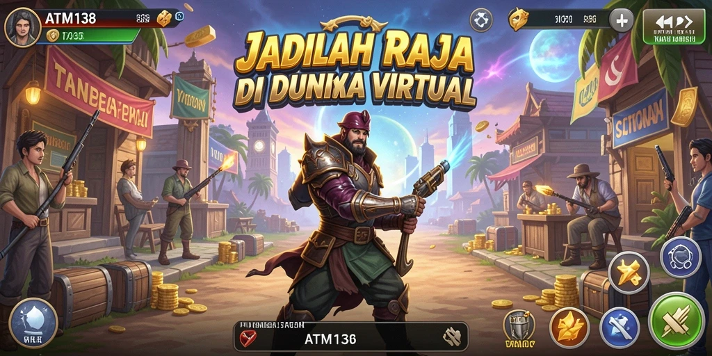 Tampilan gameplay <strong>ATM138</strong> yang menarik dan interaktif dalam pengelolaan bisnis.