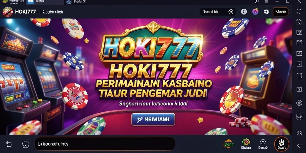 Tampilan gameplay seru HOKI777 dalam permainan Kasino.