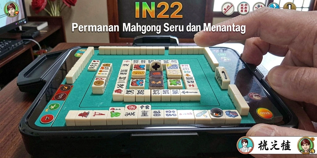 Tampilan gameplay Mahjong yang menarik dan menantang.