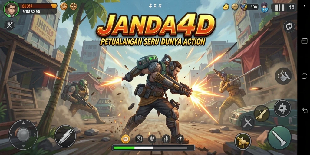 Tangkapan layar gameplay JANDA4D yang menampilkan aksi menegangkan.