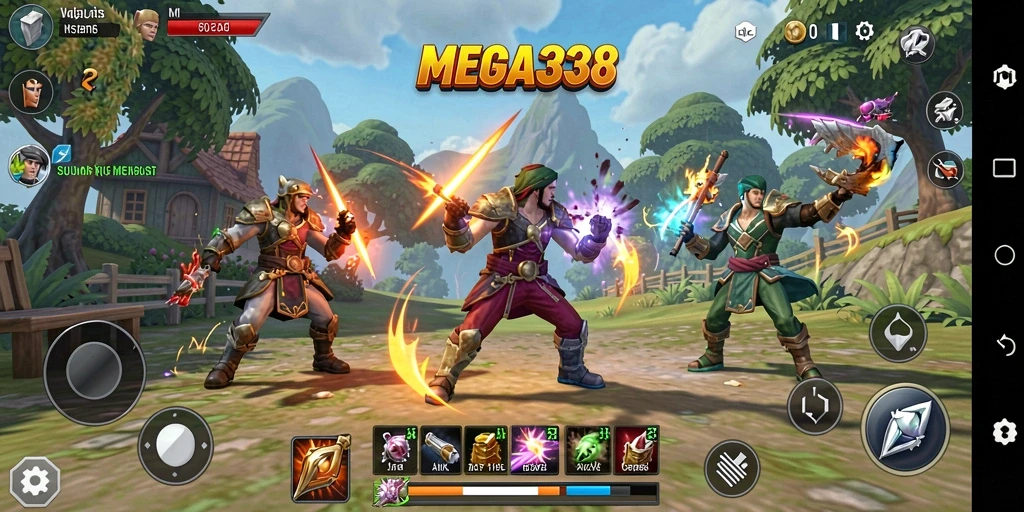 Tampilan menarik dari gameplay MEGA338 yang memukau.