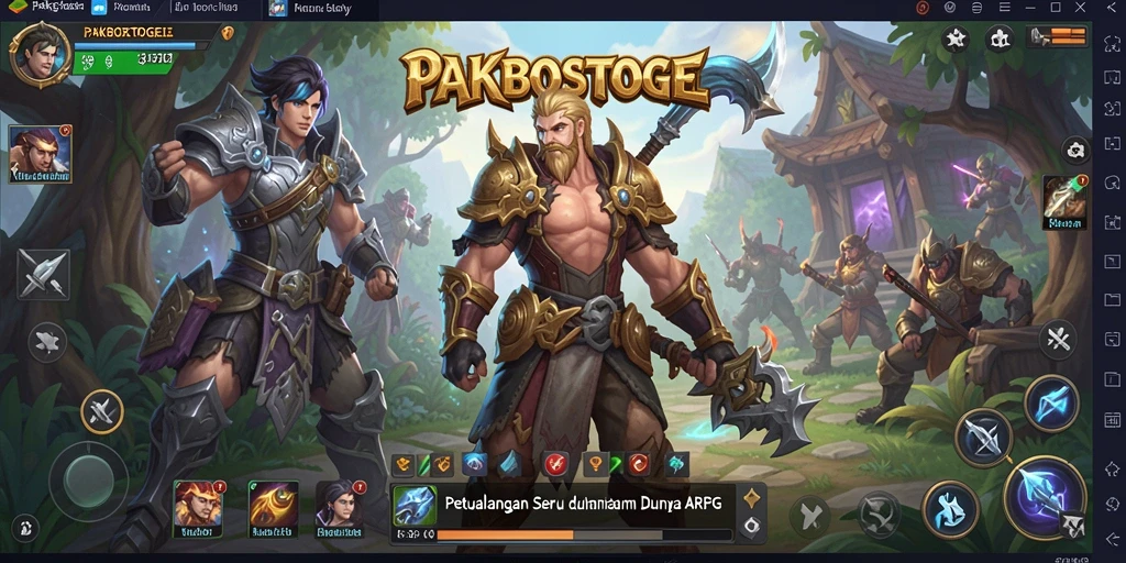 Gambaran gameplay seru dalam PAKBOSTOGEL dengan karakter yang beraksi.