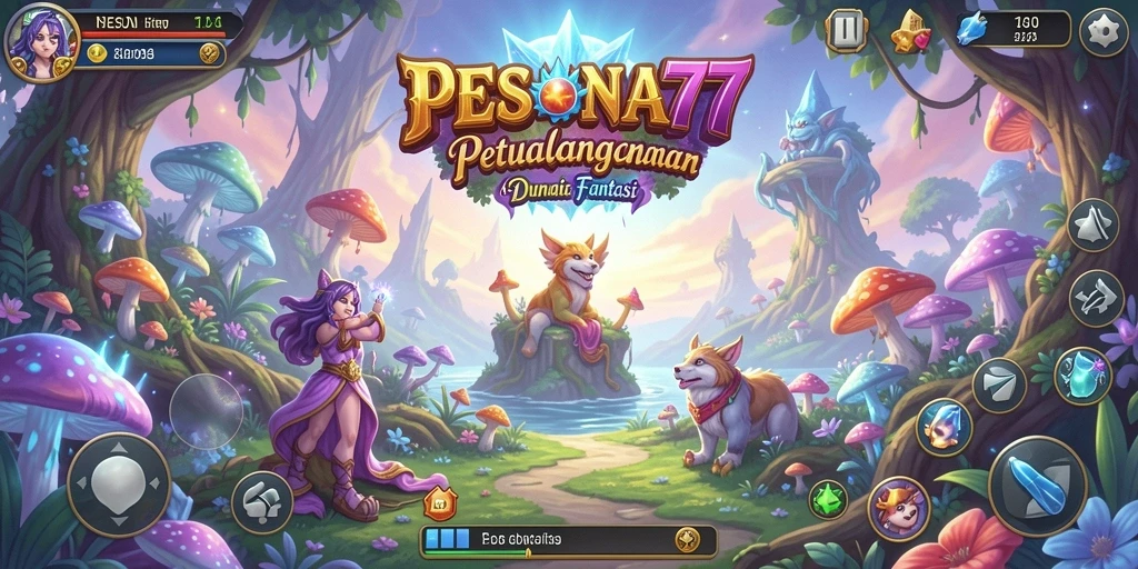 Tampilan gameplay interaktif PESONA77 yang menakjubkan dan penuh petualangan.