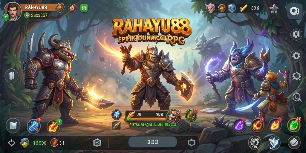Screenshot gameplay RAHAYU88 menampilkan pertempuran yang mendebarkan.