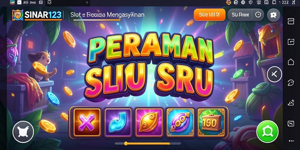 Gameplay slot SINAR123 yang menarik dan penuh warna.