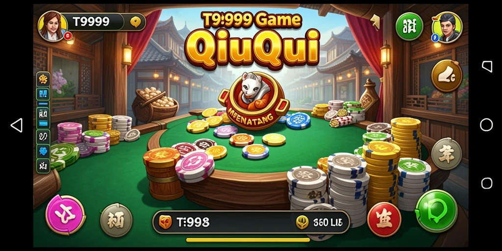 Tampilan gameplay menarik dari T9999 dengan suasana QiuQiu.